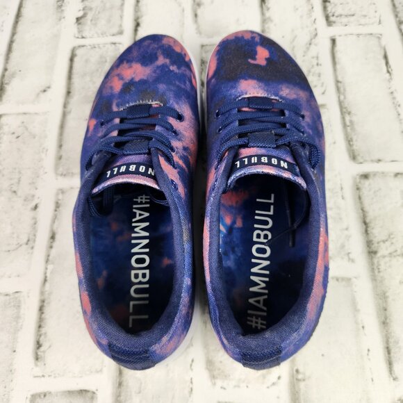 NoBull Tie-Dye Canvas Trainer Women's Sz 7 Blue Pink Athletic Gym CrossFit Shoes - Picture 6 of 10